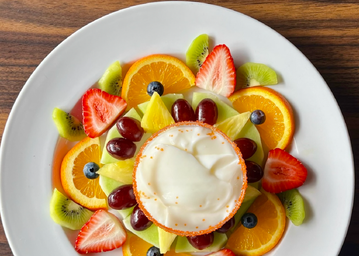 Fruit Plate With Yogurt Fruit Plate With Yogurt